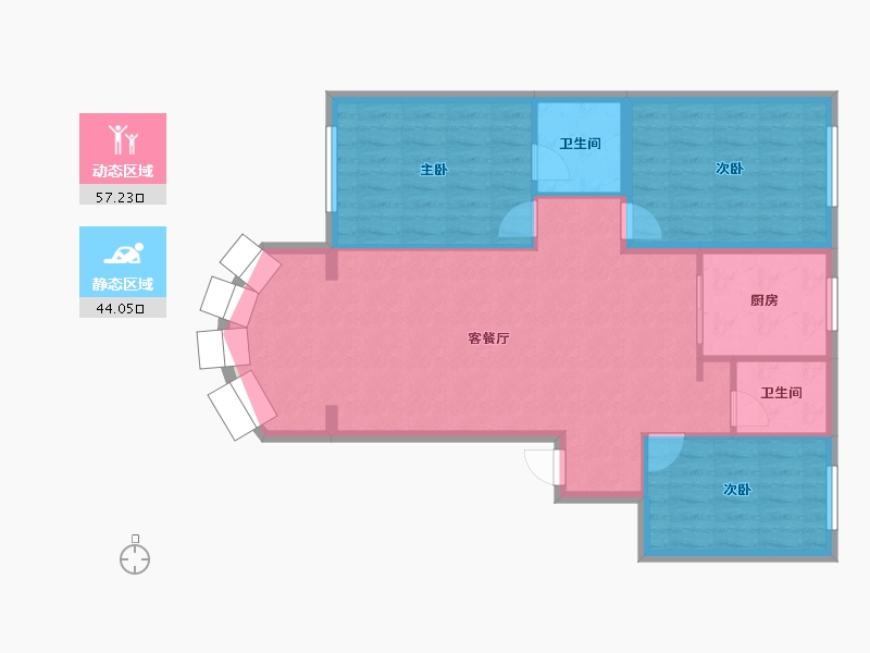 福建省-三明市-广源花园-107.20-户型库-动静分区