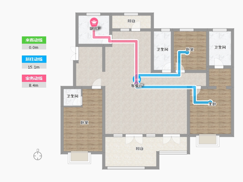 河北省-石家庄市-赵州天山熙湖-144.00-户型库-动静线