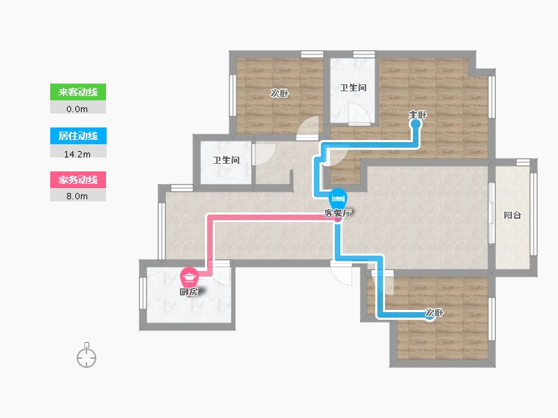 江苏省-连云港市-嘉天下-102.40-户型库-动静线