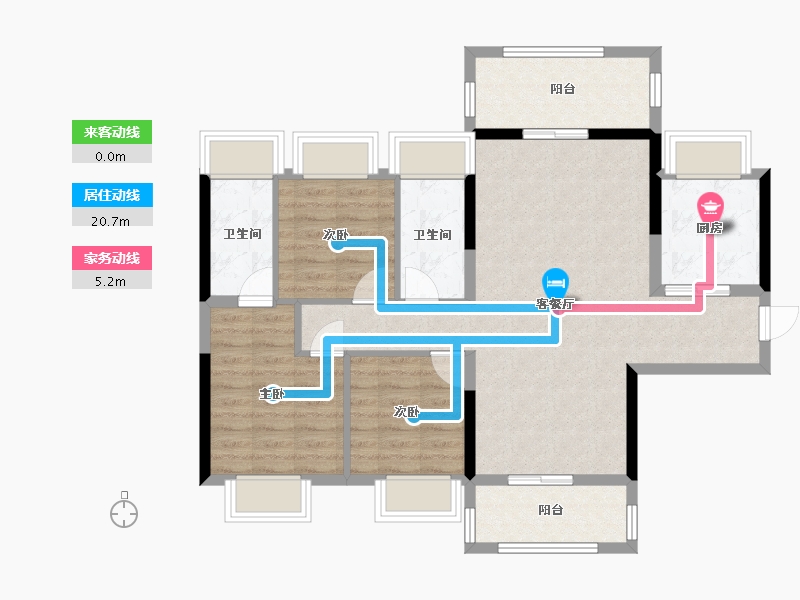 广西壮族自治区-贵港市-盛世臻山府-100.00-户型库-动静线