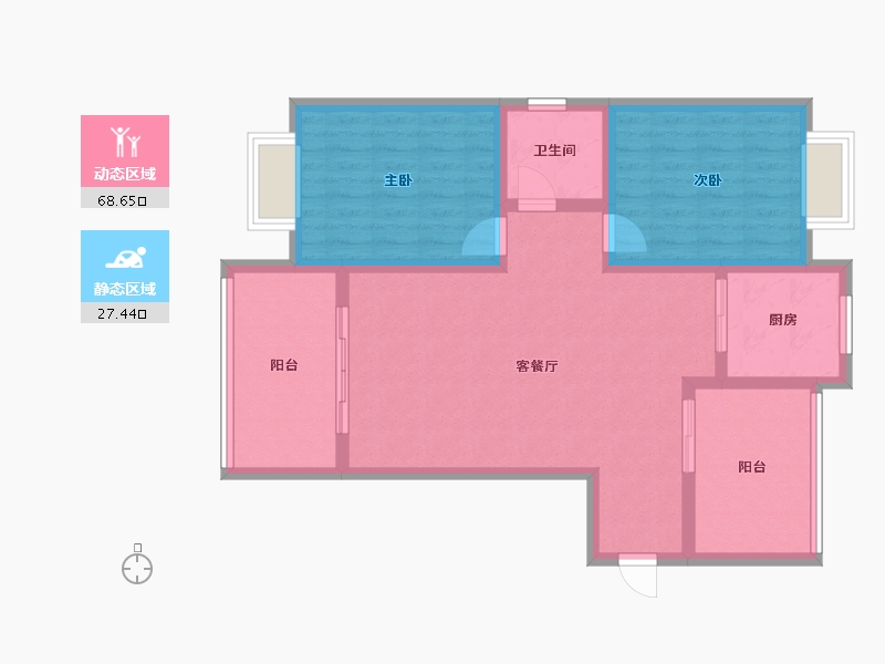 河南省-焦作市-宁城华府-86.01-户型库-动静分区