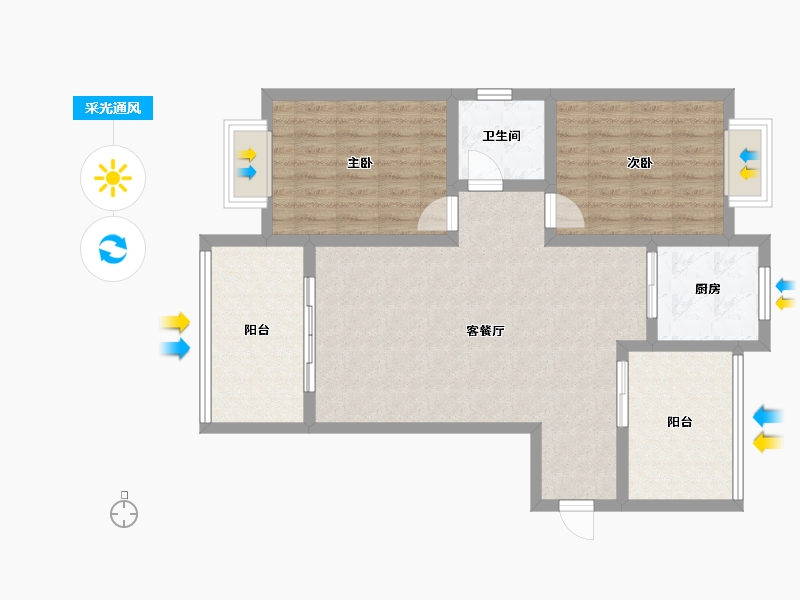 河南省-焦作市-宁城华府-86.01-户型库-采光通风