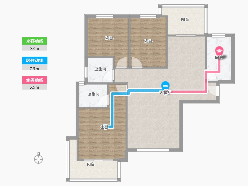 湖北省-武汉市-武铁佳苑-100.00-户型库-动静线