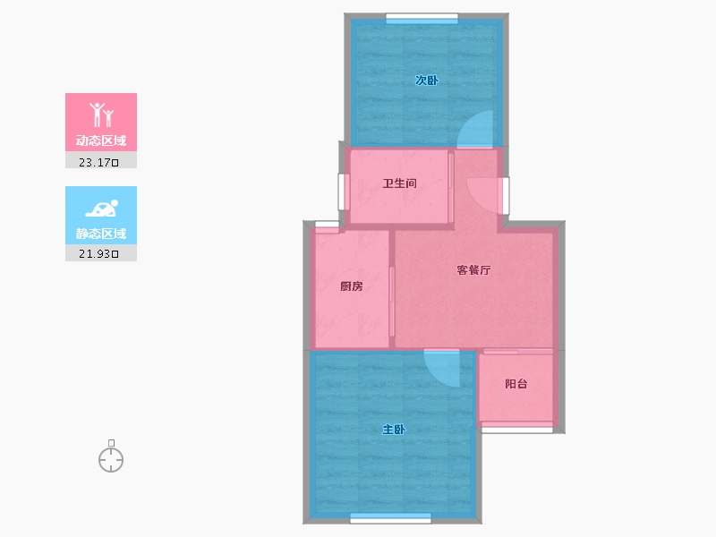 上海-上海市-香楠小区-西区-40.00-户型库-动静分区