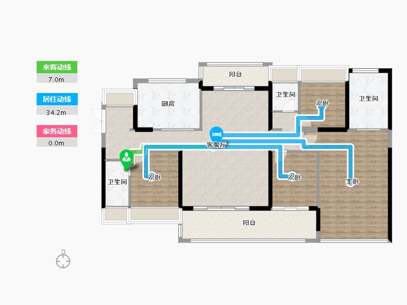 广东省-东莞市-万科瑧山境-163.37-户型库-动静线