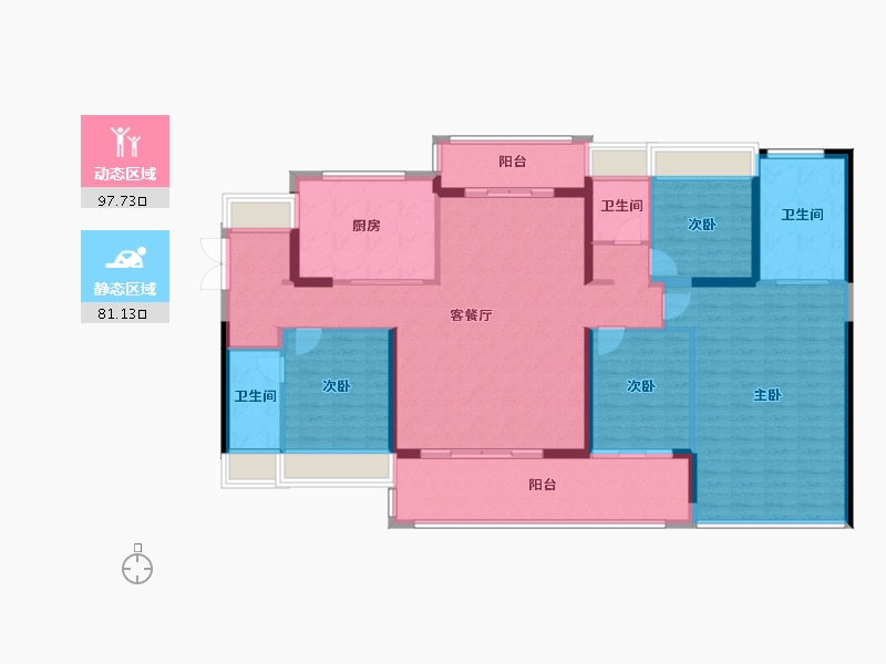 广东省-东莞市-万科瑧山境-163.37-户型库-动静分区