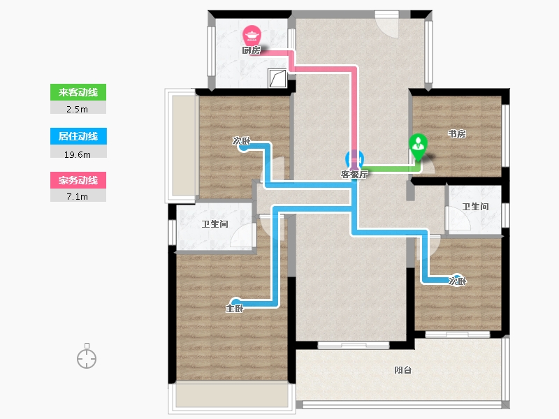 广东省-东莞市-万科瑧湾汇-110.19-户型库-动静线