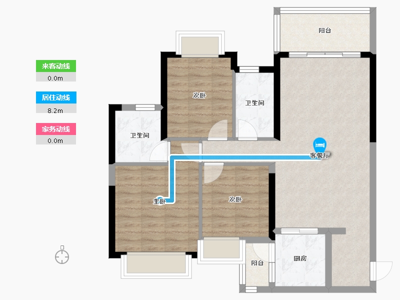 四川省-德阳市-优筑天府城-93.59-户型库-动静线