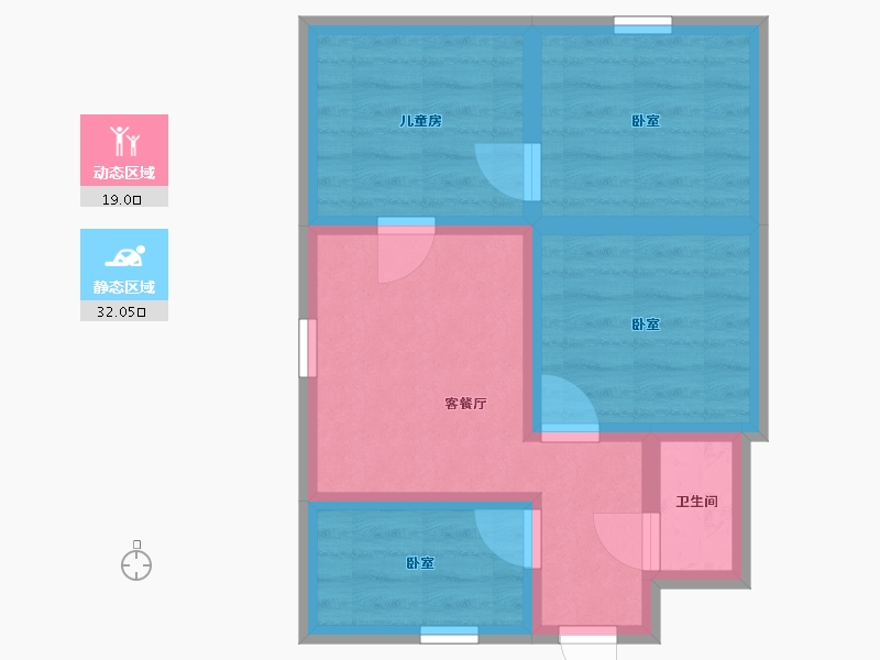 河北省-石家庄市-华药二区-43.63-户型库-动静分区