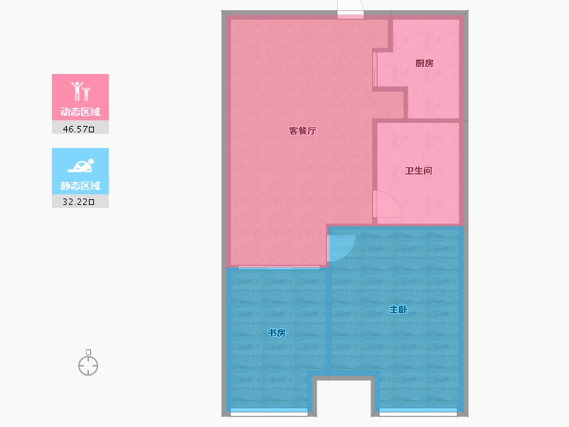 浙江省-杭州市-苏荷苑-77.04-户型库-动静分区