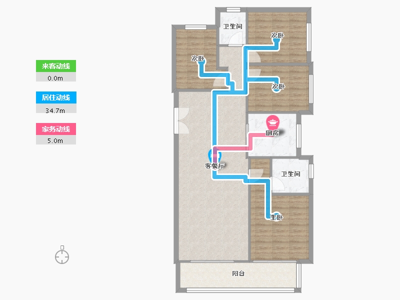 河南省-南阳市-建业贰号城邦-156.00-户型库-动静线