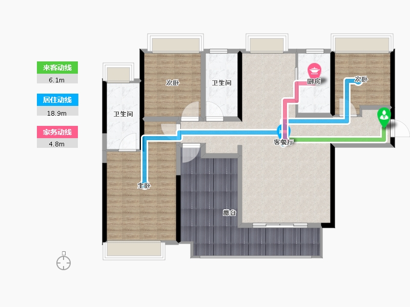 湖南省-长沙市-融创会展上东区-140.00-户型库-动静线