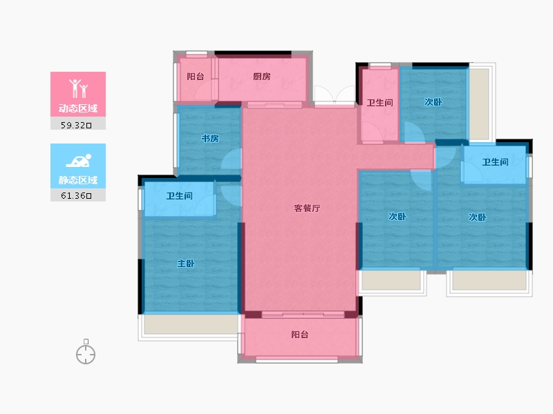 广西壮族自治区-贺州市-嘉年君汇濠庭二区-143.00-户型库-动静分区