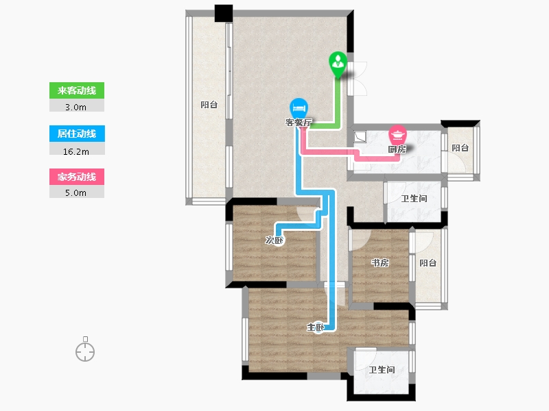 四川省-广元市-金杯半山-68.80-户型库-动静线