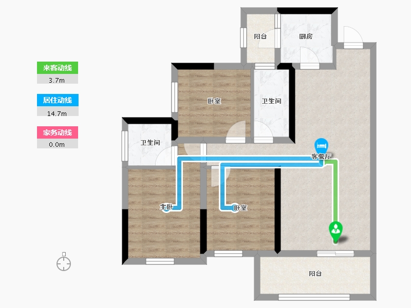 四川省-巴中市-阳光中心城-77.45-户型库-动静线