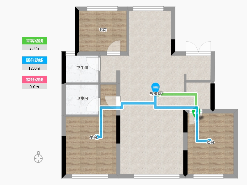 吉林省-长春市-保利和煦-101.06-户型库-动静线