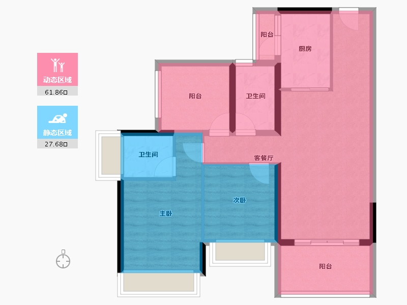 广东省-揭阳市-普宁星河明珠湾五期-80.00-户型库-动静分区