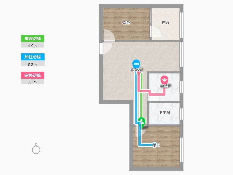 广东省-广州市-棠德花苑-49.86-户型库-动静线