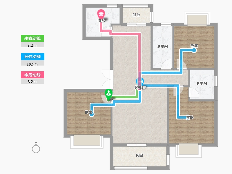 浙江省-衢州市-衢州市新湖牡丹园-97.60-户型库-动静线