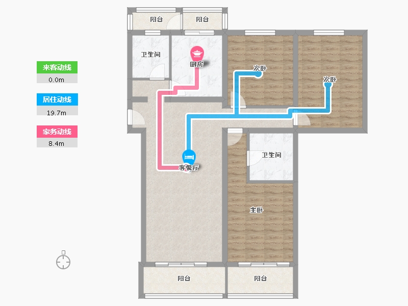 北京-北京市-杨庄北区第二社区-西区-114.00-户型库-动静线