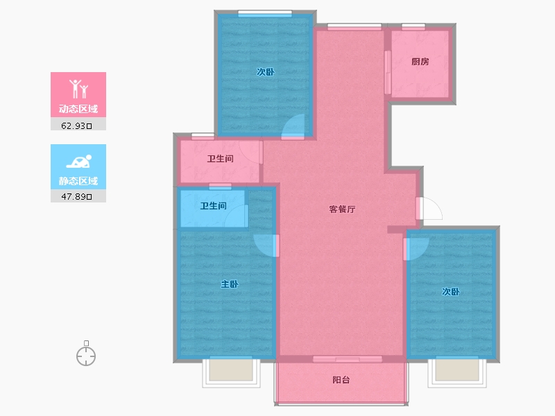 河北省-衡水市-锦绣华府-112.00-户型库-动静分区