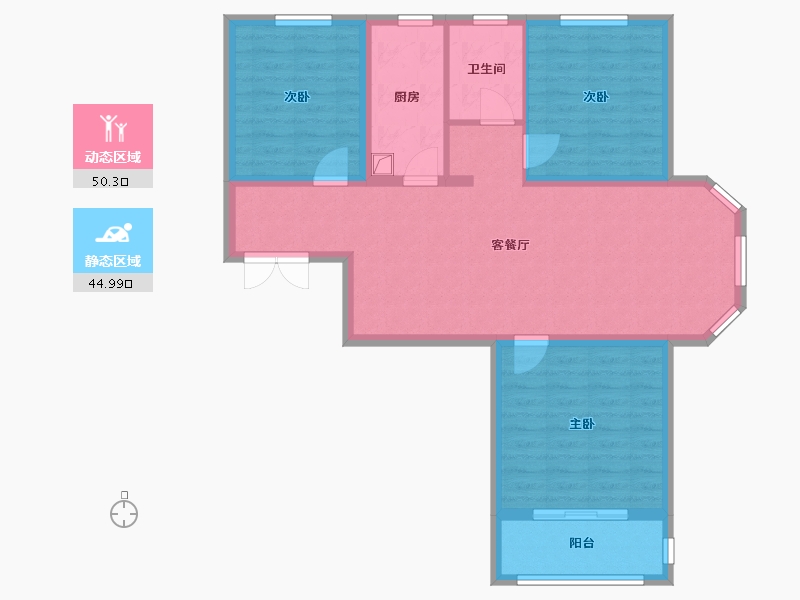 河北省-石家庄市-国仕山-92.80-户型库-动静分区