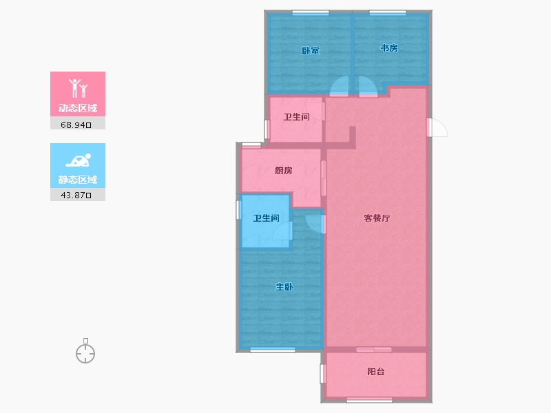 山西省-临汾市-天悦府-101.74-户型库-动静分区