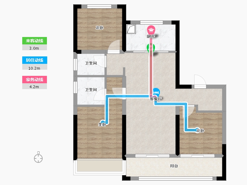 山东省-济南市-城投绿城理想之城-78.76-户型库-动静线