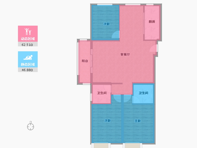 山东省-枣庄市-通盛世纪城-99.39-户型库-动静分区