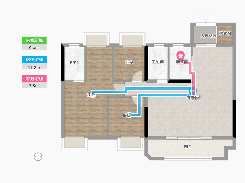 江西省-赣州市-滨江云宸山河项目部-108.00-户型库-动静线