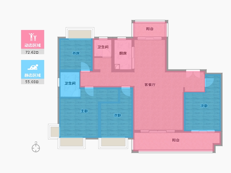 河南省-驻马店市-深宇百盛园-119.58-户型库-动静分区