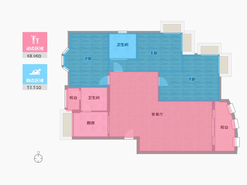 海南省-海口市-绿色佳园-一期-112.00-户型库-动静分区