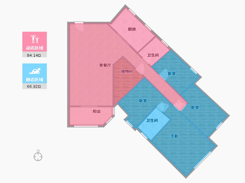 广东省-广州市-翠安侬苑-139.20-户型库-动静分区