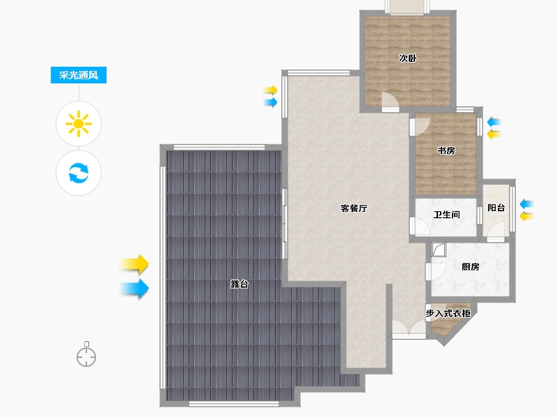 北京-北京市-万科星园-160.00-户型库-采光通风