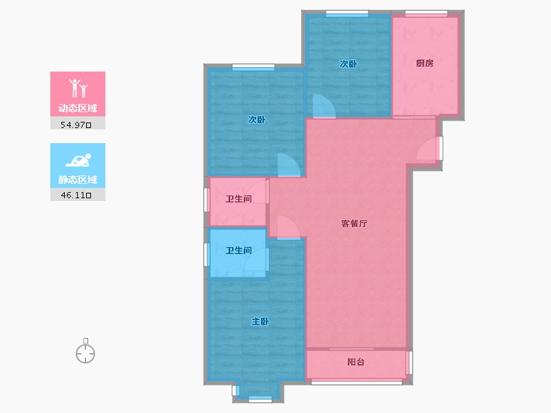 河北省-石家庄市-朗诗未来街区-92.75-户型库-动静分区