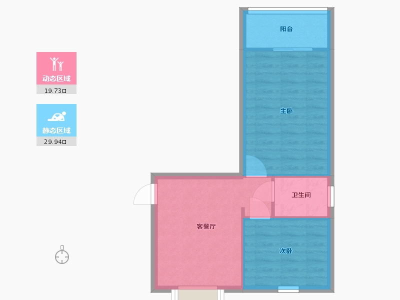 陕西省-西安市-西京社区-北区-42.90-户型库-动静分区