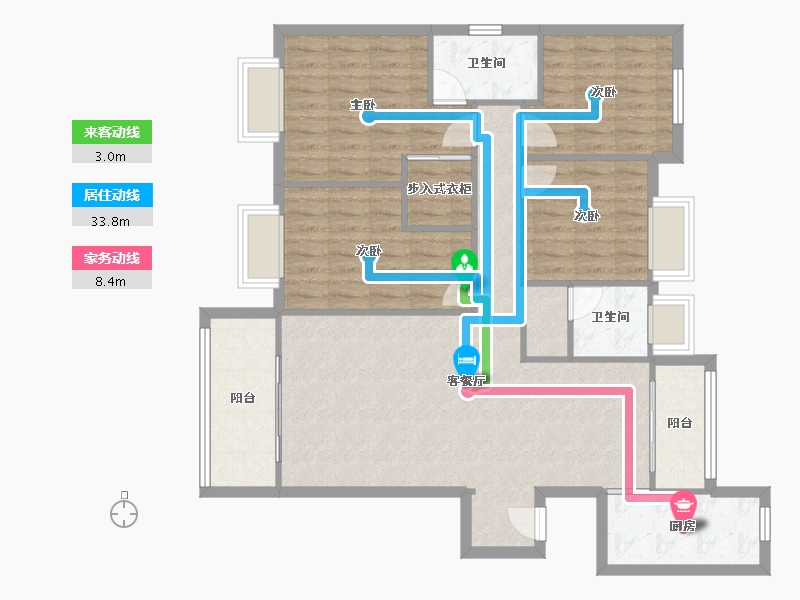 湖北省-武汉市-招商东城华府-113.03-户型库-动静线