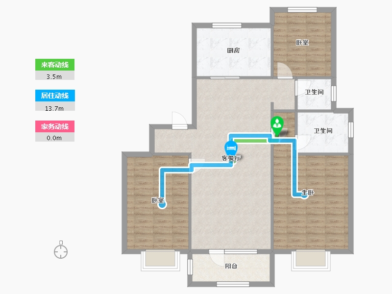 山东省-青岛市-空港澜庭美地-A区-115.29-户型库-动静线