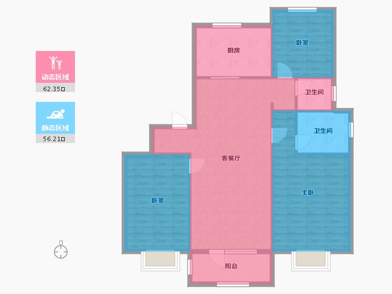 山东省-青岛市-空港澜庭美地-A区-115.29-户型库-动静分区