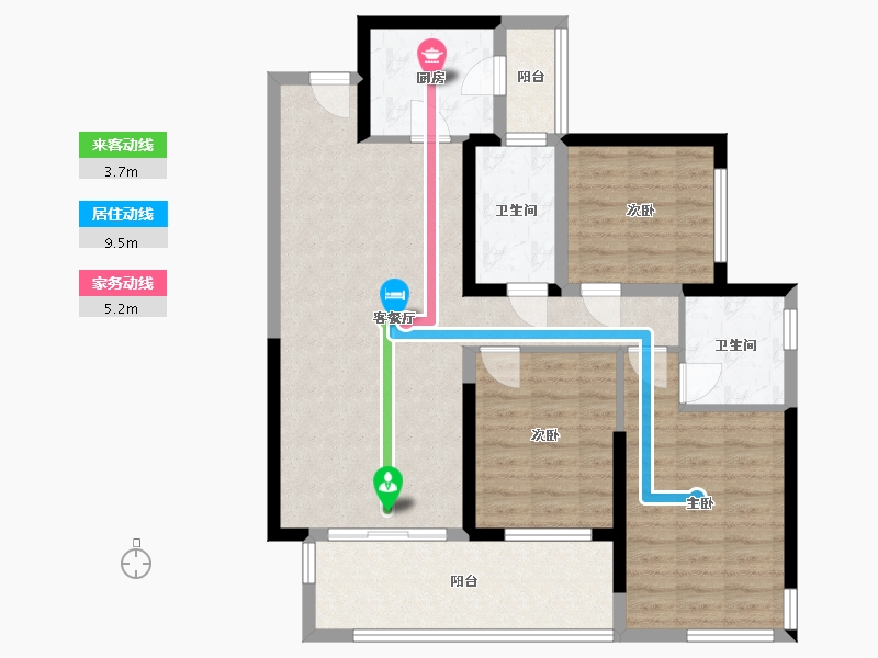 广西壮族自治区-玉林市-江语城-90.00-户型库-动静线