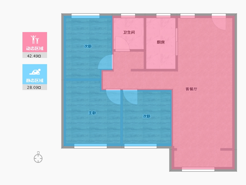 山东省-烟台市-中海国际社区-79.20-户型库-动静分区