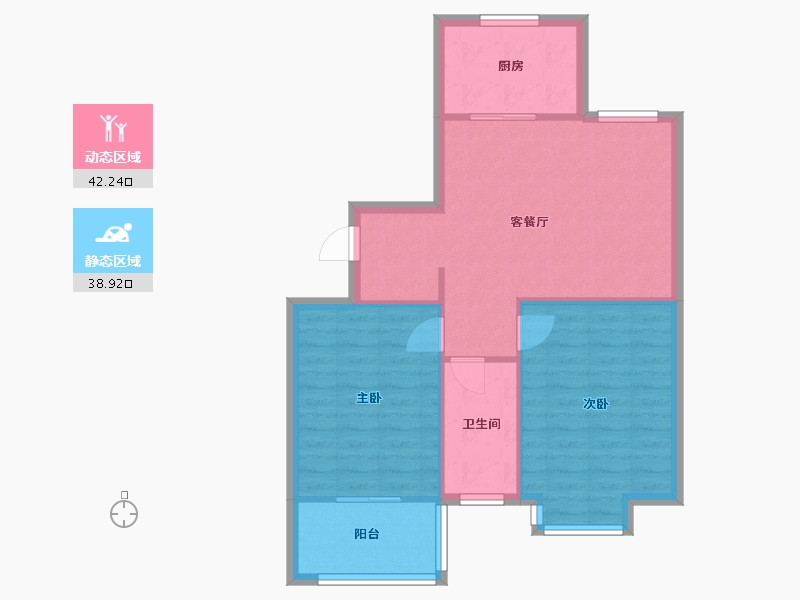 山东省-济南市-颐馨苑小区-71.95-户型库-动静分区