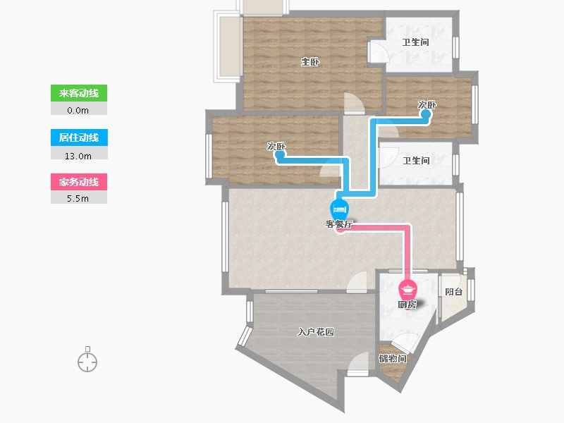 广东省-珠海市-海怡湾畔-95.96-户型库-动静线