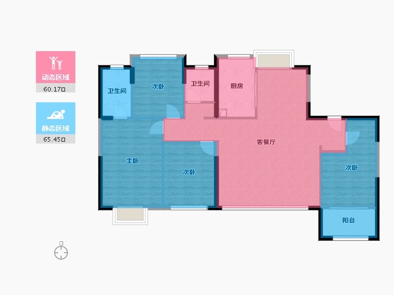 福建省-厦门市-建发五缘橖月-114.40-户型库-动静分区