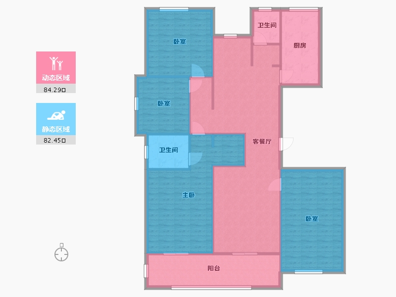 安徽省-合肥市-高速时代公馆-151.74-户型库-动静分区