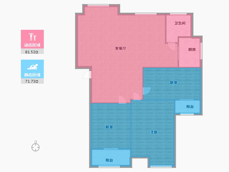 山东省-临沂市-冠亚星城-143.20-户型库-动静分区