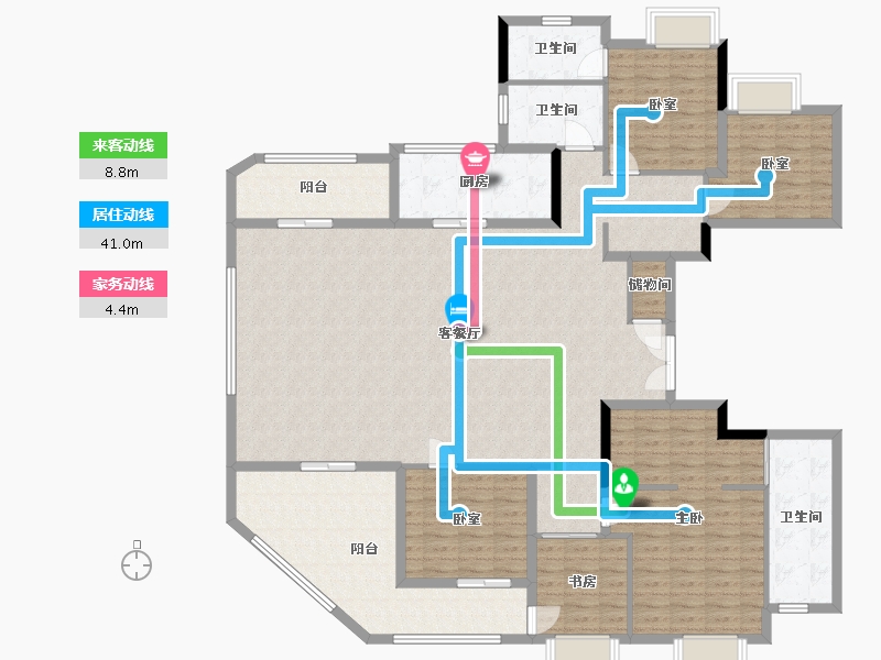 广东省-佛山市-悦城峯境-182.40-户型库-动静线