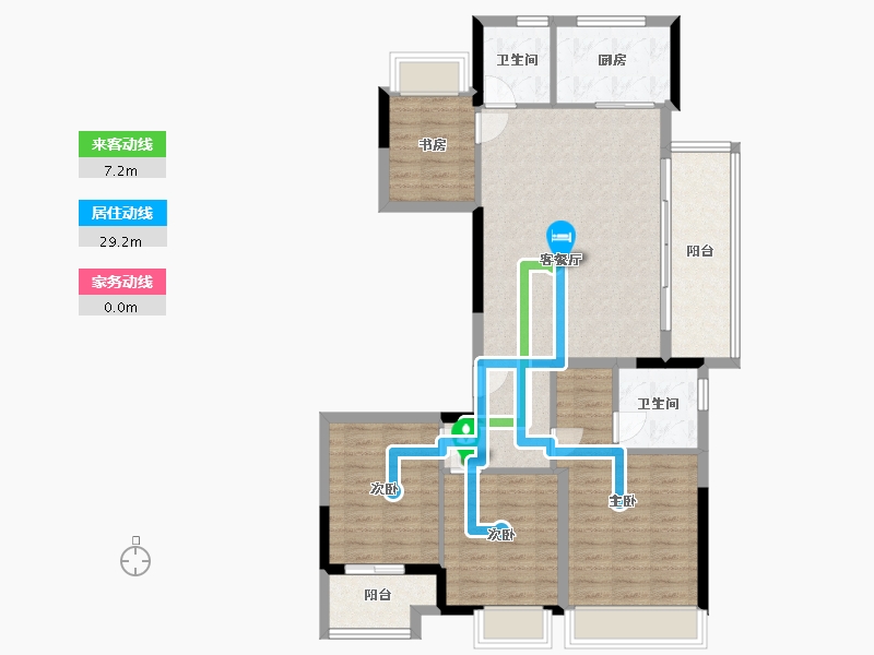 浙江省-湖州市-滨江·春辰里-109.74-户型库-动静线