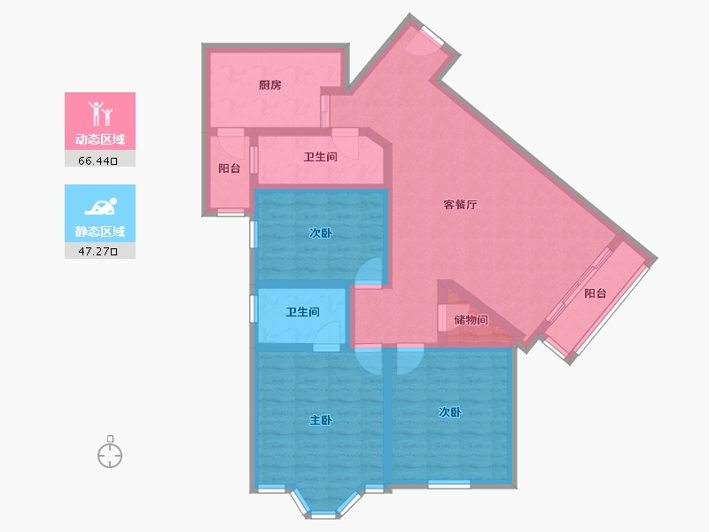 上海-上海市-徐汇苑-126.06-户型库-动静分区