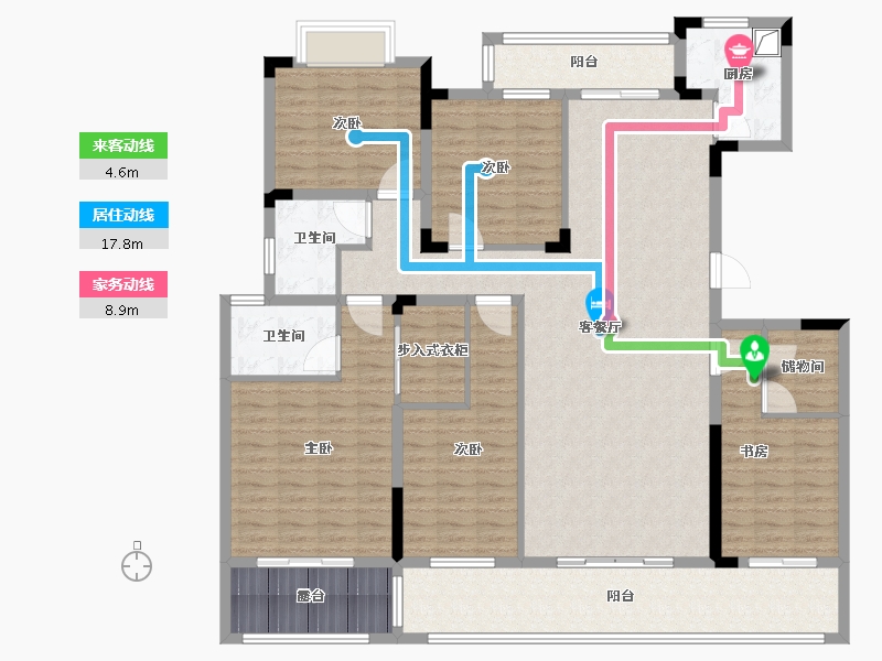 湖北省-宜昌市-联投玖玺台-167.65-户型库-动静线